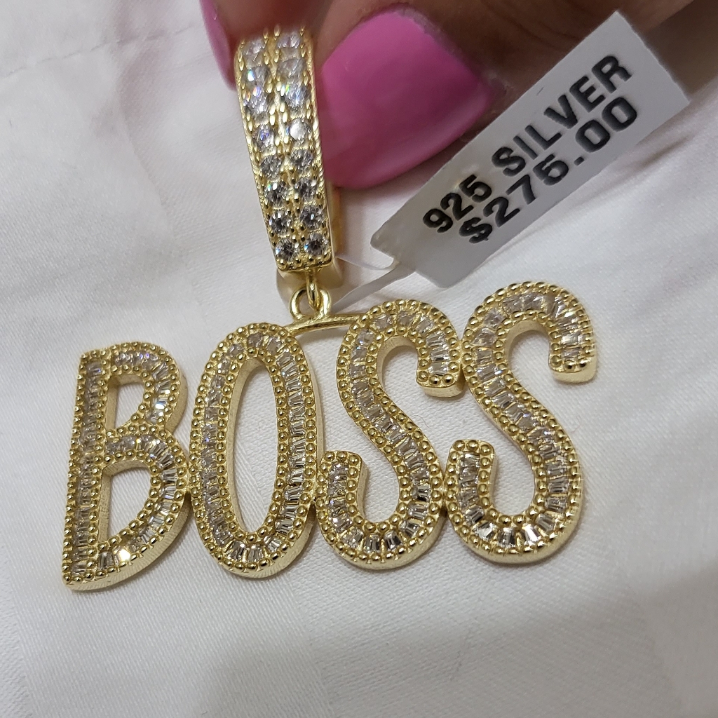 Lab Created Diamond Boss Pendent